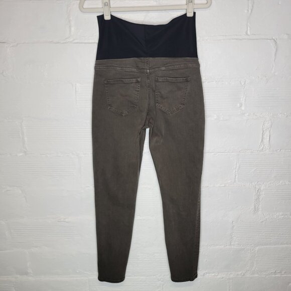 Liverpool Maternity Women's Size 4 Jeans The Denim Legging Pull On Green - Picture 2 of 4